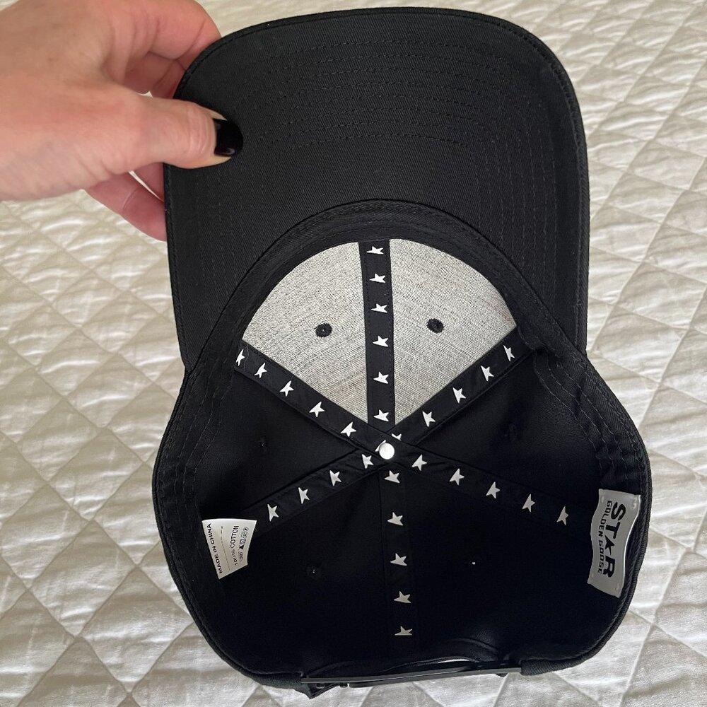 NEW Golden Goose Black Adjustable Baseball Star Hat Cap With Original Packaging - Picture 9 of 15